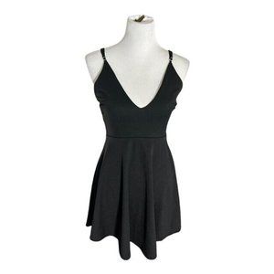 Tobi Tank Dress Women's Size S/P Black Sleeveless adjustable Straps V Neck